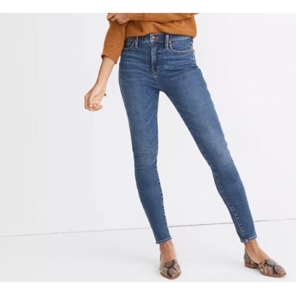 Madewell Jeans 10" High Rise Skinny Wendover Wash Size 27